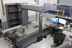 Parts measurement bed in the Quality Lab at Ohio Valley Manufacturing